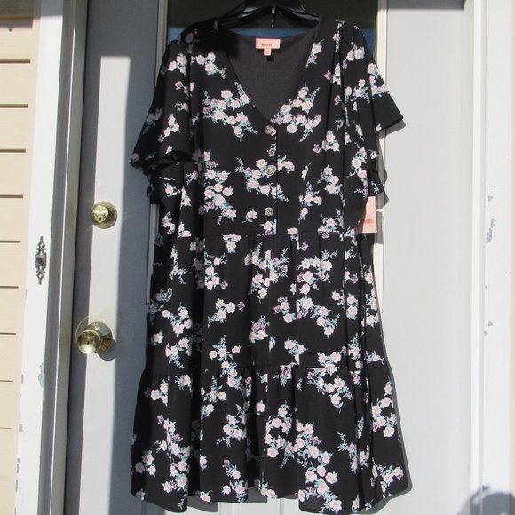 EVRI boho floral print dress size 0X - Picture 1 of 12